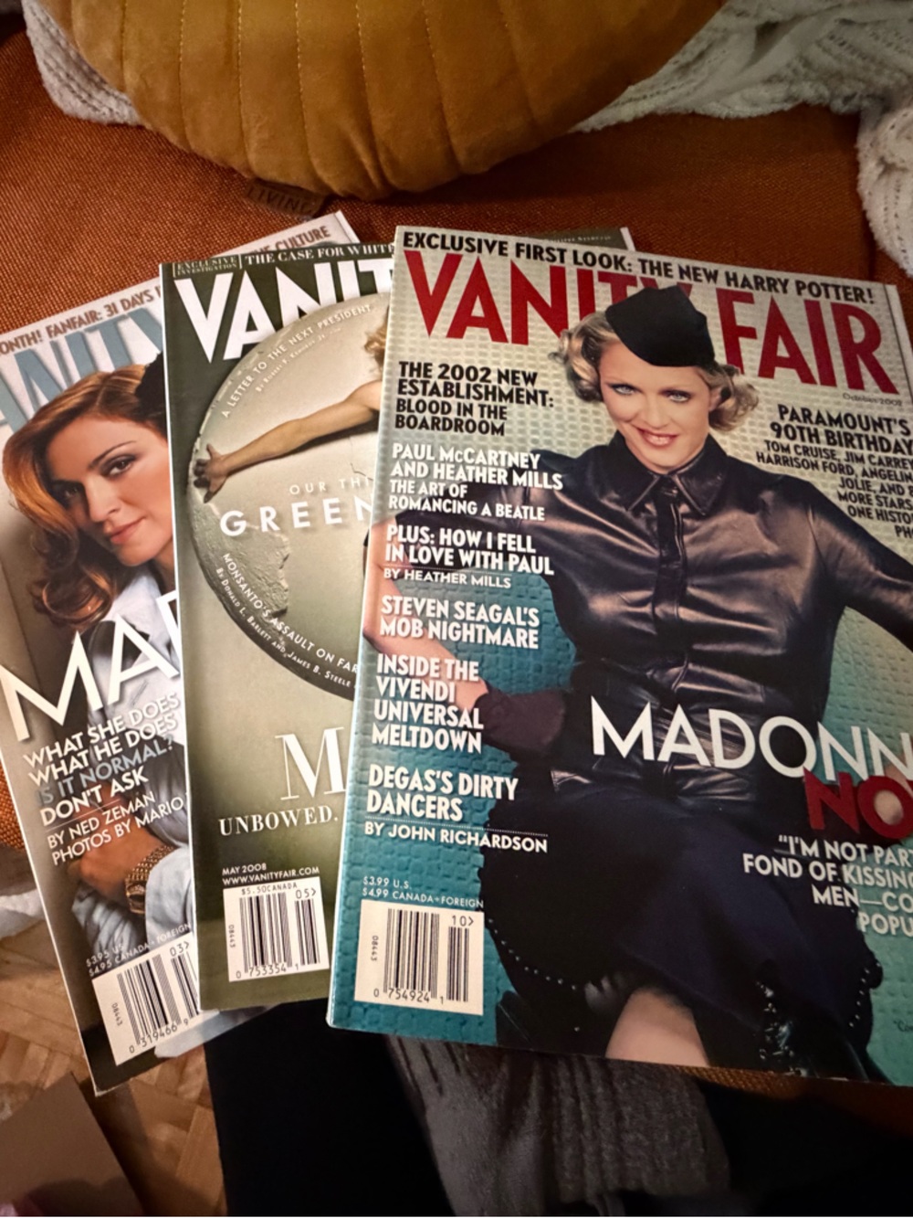 Vanity Fair Madonna Magazines lot